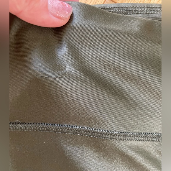 Lole Ankle Leggings - Olive Green - Workout Pants - Spandex - High Rise - Picture 10 of 10